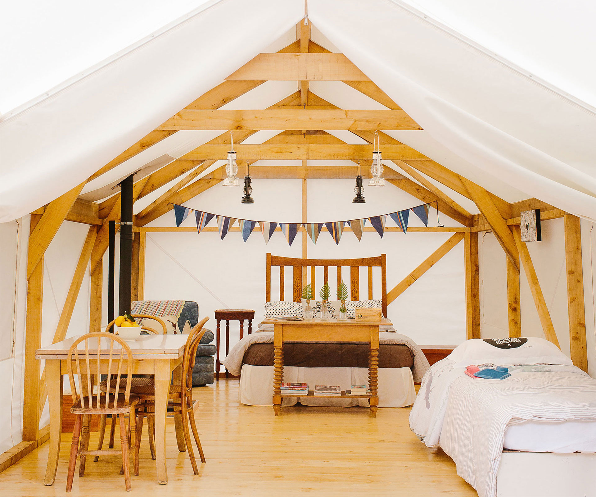 Baches for your budget: Glamping
