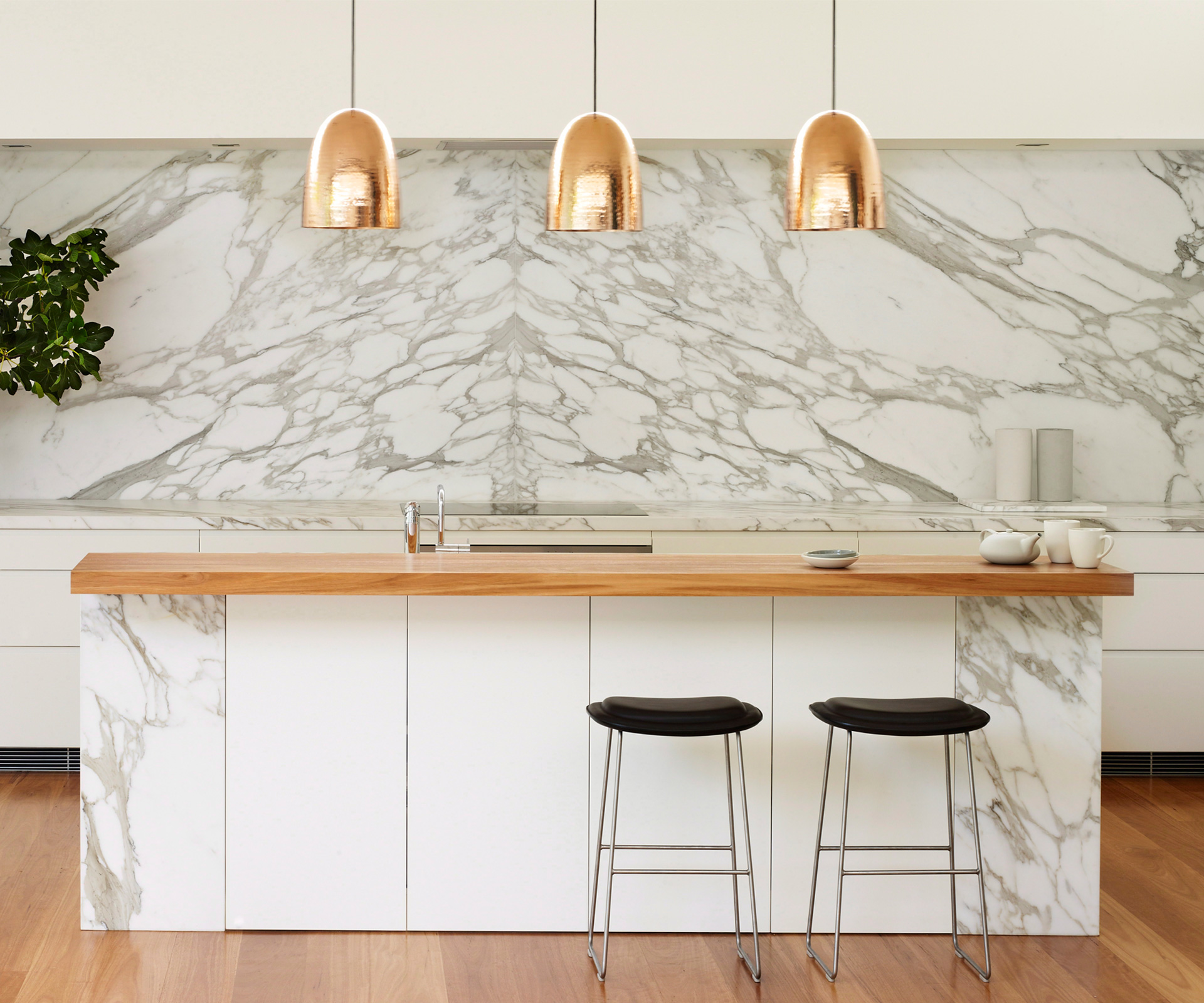 Kitchen report: Marble and metallic