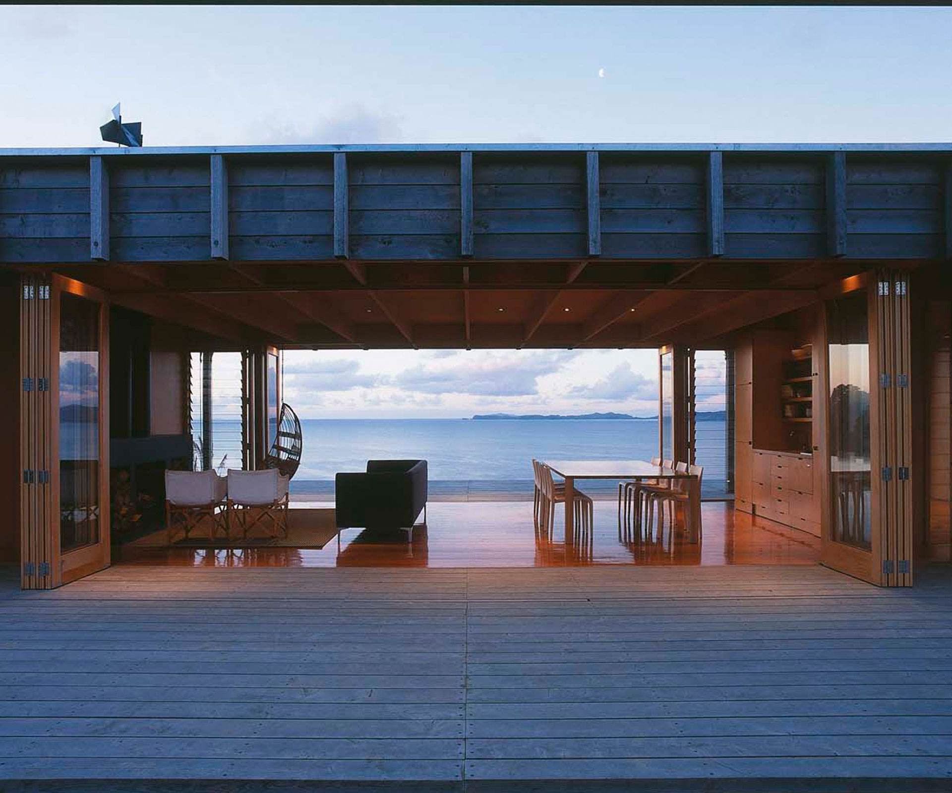 Ken Crosson won the 2003 Home of the Year title with the design of his own Coromandel bach. Photograph by Patrick Reynolds.