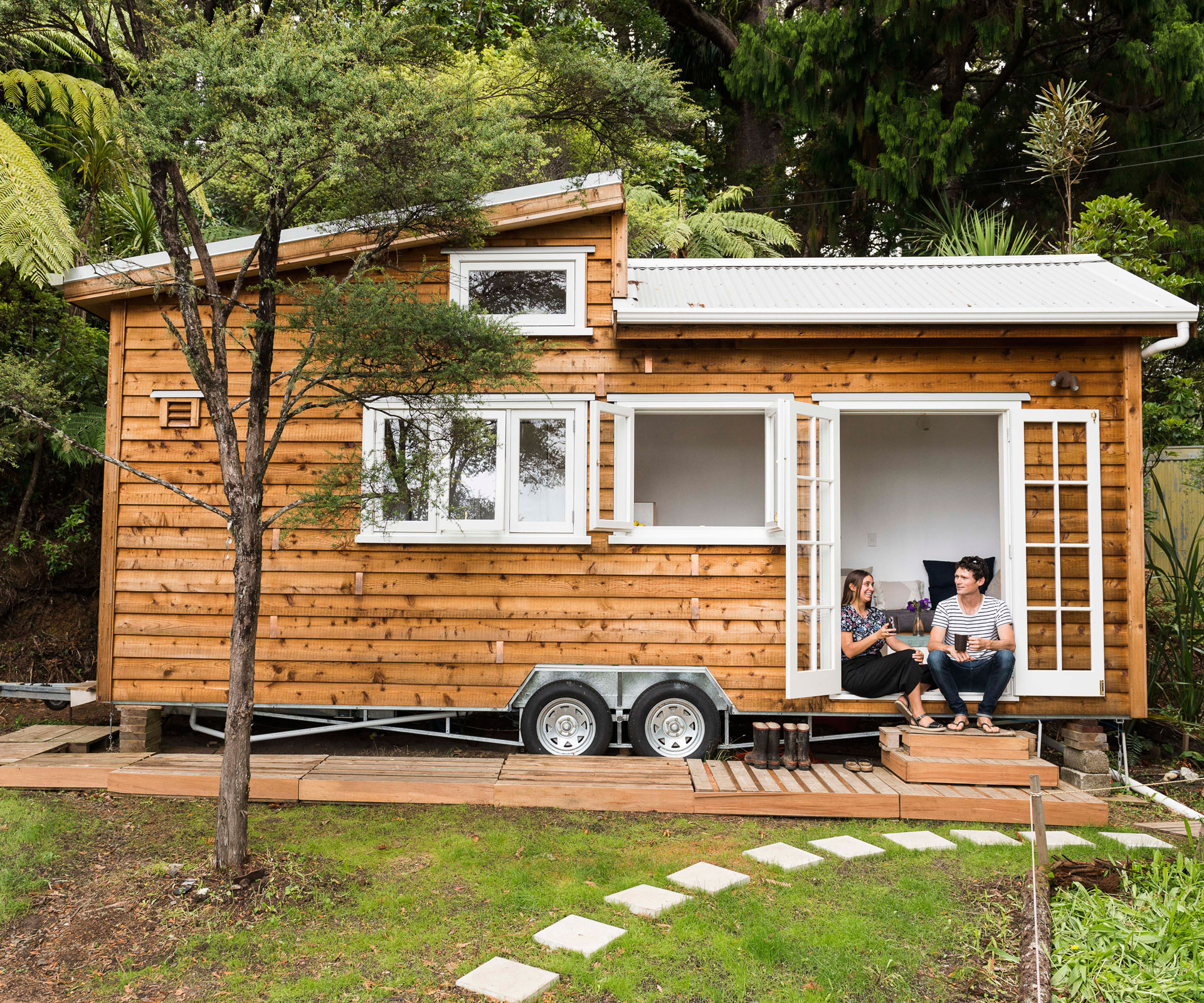Auckland couple build tiny home in Henderson Valley